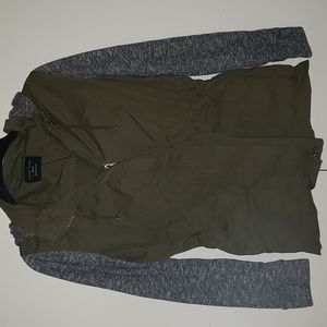 Army green utility jacket